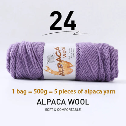 500g (5 pieces) High-Quality Alpaca Wool