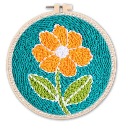 Flowers Punch Needle Kits - 20x20cm