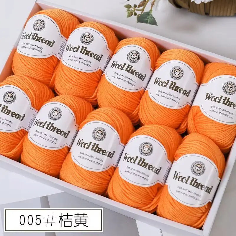500g Box Set of Skin-friendly 4ply Merino Wool Yarn