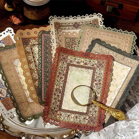 Vintage Lace Floral Border Decorative Paper