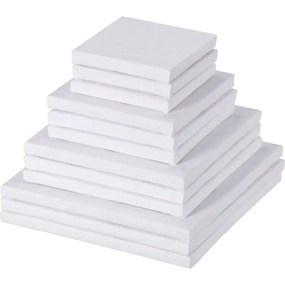 10PCS Artists Canvas for Acrylic or Oil Painting in various sizes