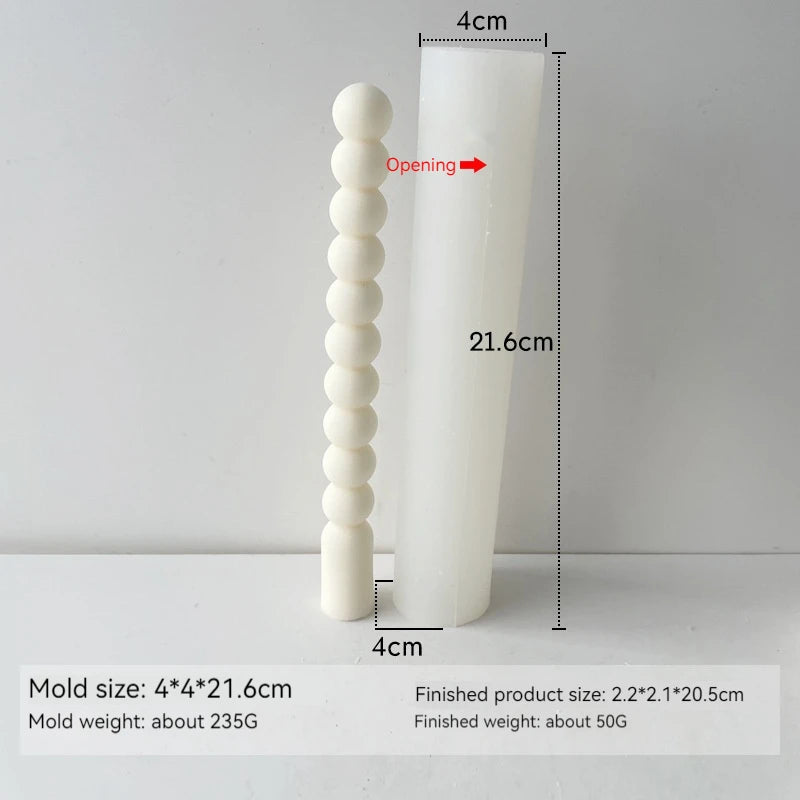 Taper Silicone Molds for Candle Making: 16  Styles - 1 option for a 61 meter Roll of Cotton Wick
