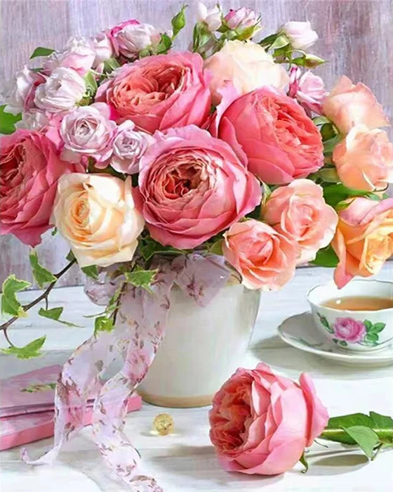 Paint By Number Flower Kits