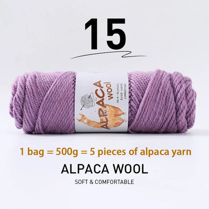 500g (5 pieces) High-Quality Alpaca Wool