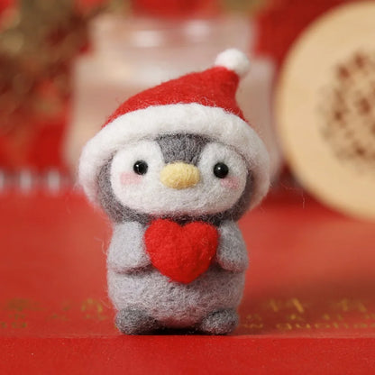 Cute Penguin Wool Felting Kit