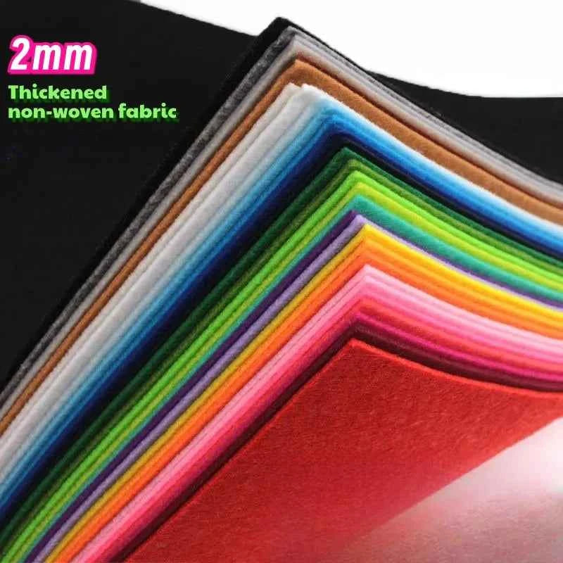 Squares of Non-woven Felt in 18 Colors