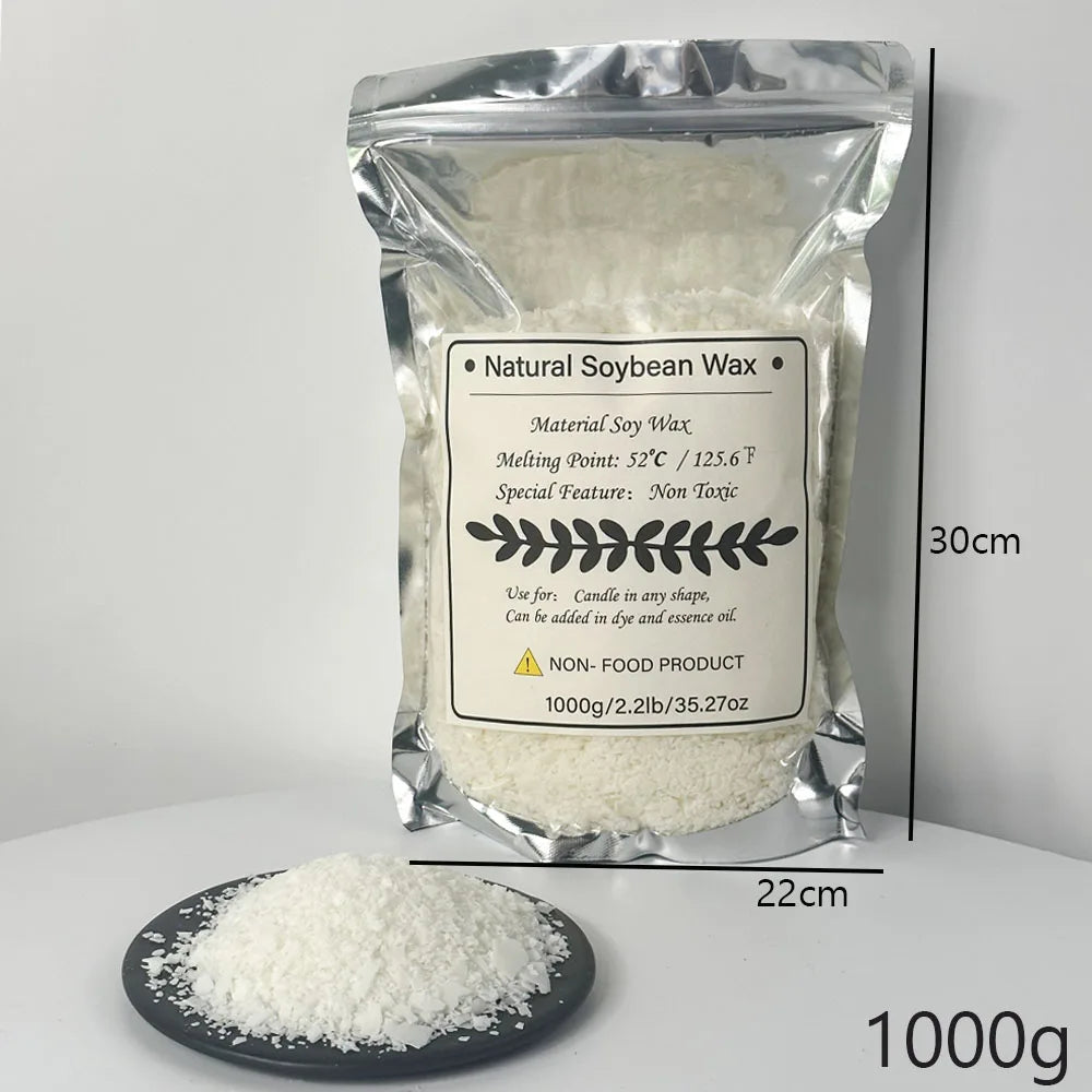 100, 250, 500, or 1000 grams of Pure Soy Wax for Candle Making