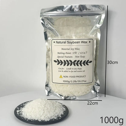 100, 250, 500, or 1000 grams of Pure Soy Wax for Candle Making