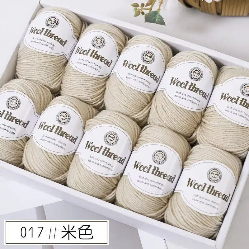 500g Box Set of Skin-friendly 4ply Merino Wool Yarn