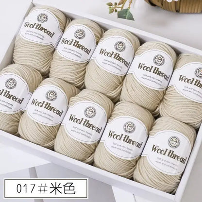 500g Box Set of Skin-friendly 4ply Merino Wool Yarn