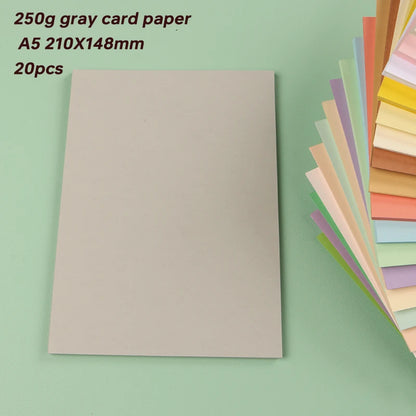 20 Pieces of Card Stock Colored Paper for Scrapbooking
