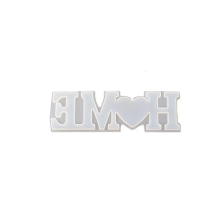 Family, Love, Home, Heart Shape Silicone Mold for Resin