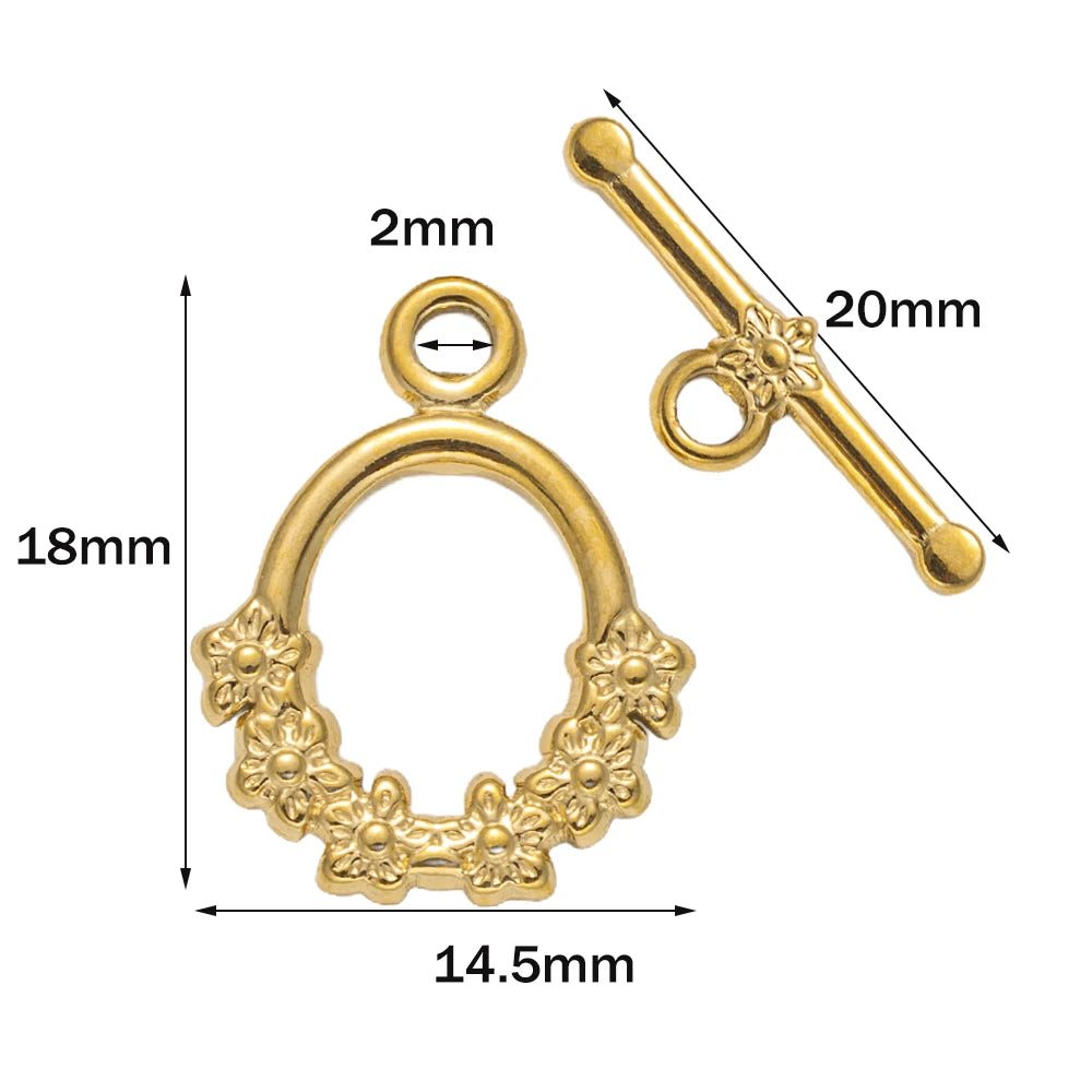 Stainless Steel Jewelry T-Bar Clasp/Connector for Necklace and Bracelet Making