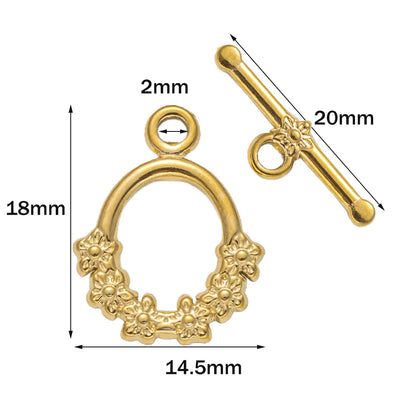 Stainless Steel Jewelry T-Bar Clasp/Connector for Necklace and Bracelet Making