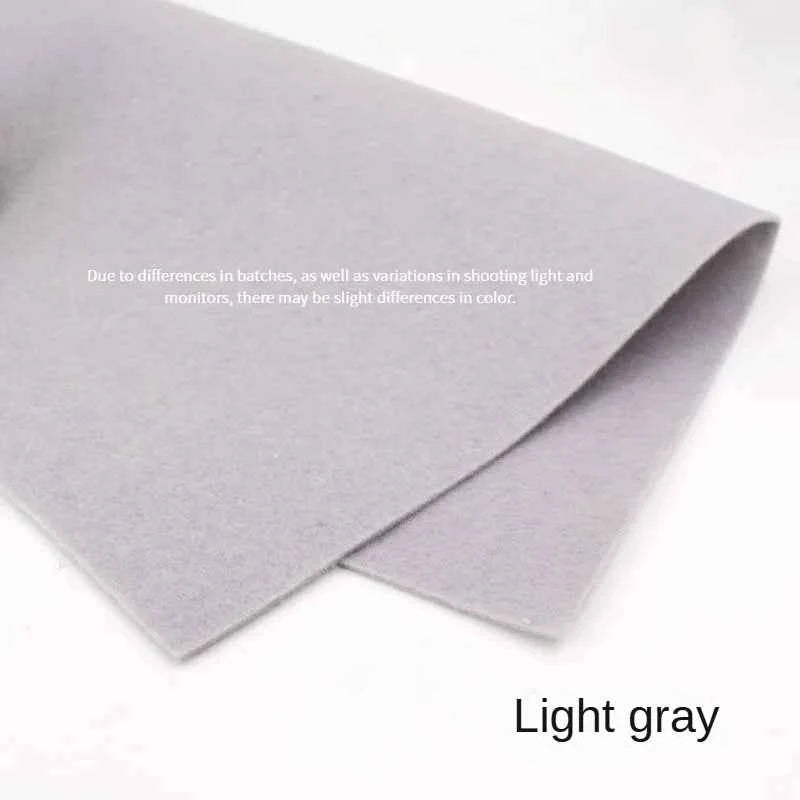Light gray felt fabric 50x50cm