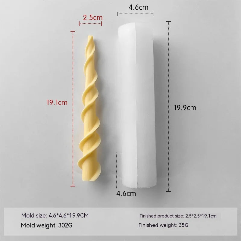 Taper Silicone Molds for Candle Making: 16  Styles - 1 option for a 61 meter Roll of Cotton Wick