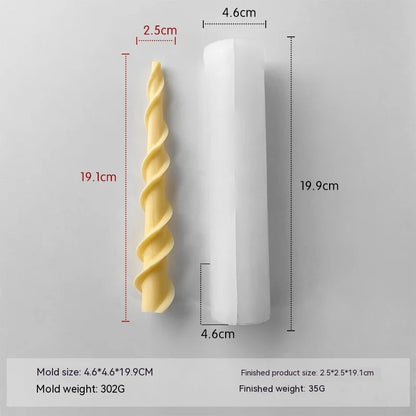 Taper Silicone Molds for Candle Making: 16  Styles - 1 option for a 61 meter Roll of Cotton Wick