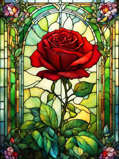 Diamond Painting Kits of Flowers, Different Sizes Available in a Round or Rectangle Shape