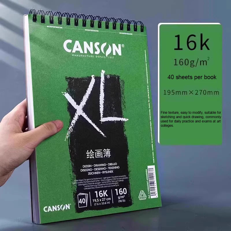 Canson XL Watercolor Sketchbook 16K/32K Spiral Bound Pad