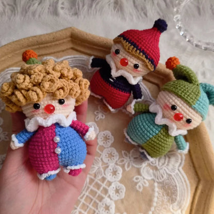 Cute Circus Clown Crochet Kits