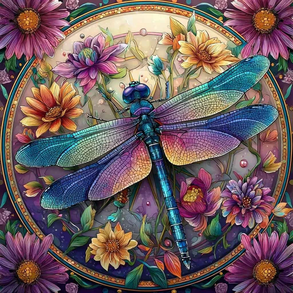 Bird & Butterfly Diamond Painting, Full Round, 4 Designs and 4 Sizes