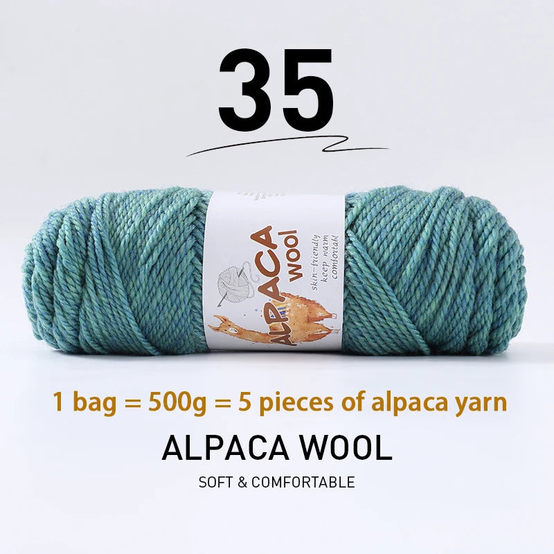 500g (5 pieces) High-Quality Alpaca Wool