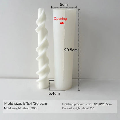 Taper Silicone Molds for Candle Making: 16  Styles - 1 option for a 61 meter Roll of Cotton Wick