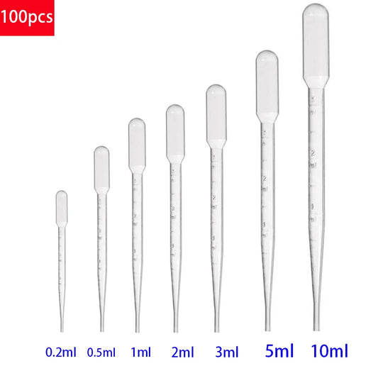 100 Pieces of Disposable Plastic Pipettes  Liquid Dropper - Perfect for adding resin into small molds