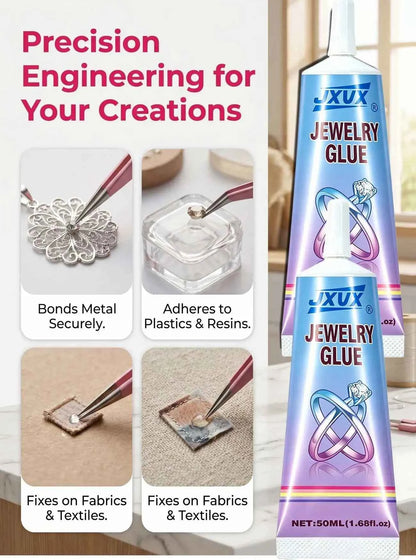 Clear Jewelry Glue with Precision Tip