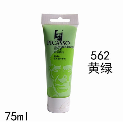 75ml Acrylic Paint Rich Pigments for Canvas. Wood, Watercolor or Multimedia Paper