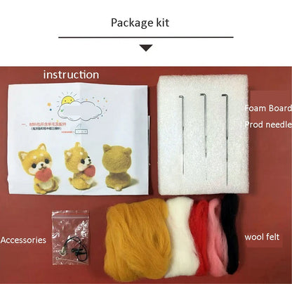 Wool Felting Kits - 14 Different Cute Animals