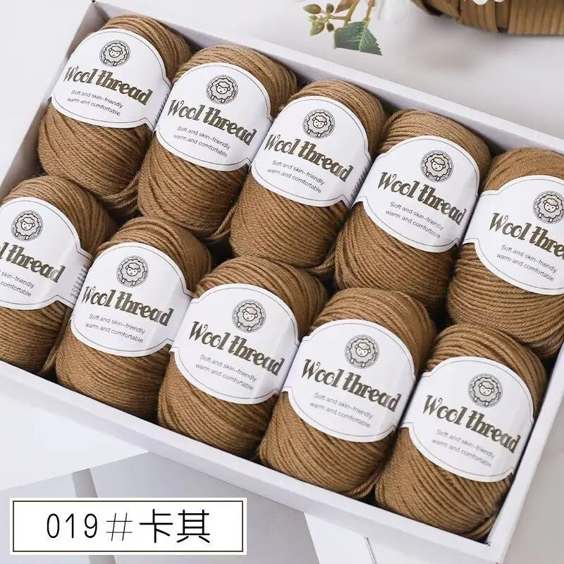 500g Box Set of Skin-friendly 4ply Merino Wool Yarn