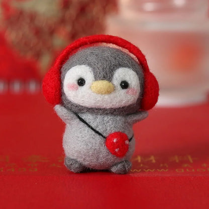 Cute Penguin Wool Felting Kit