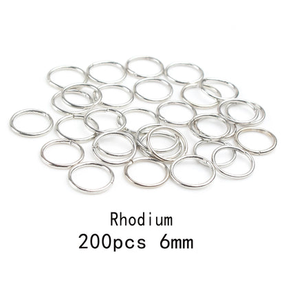3-12mm Gold, Silver, or Bronze Jump Rings, Connectors Loops, Open Jump Rings