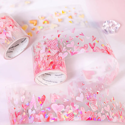 40mmx2m Decoration Adhesive Heart Tape