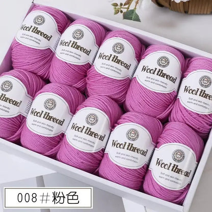 500g Box Set of Skin-friendly 4ply Merino Wool Yarn