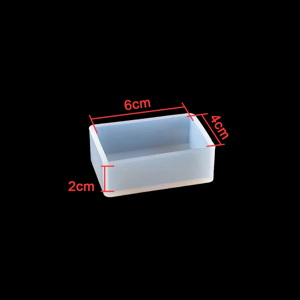 Silicone Cylinder, Hexagon, Square, Rectangle or Cuboid Resin Molds or Candle Making Molds - Different Sizes Available
