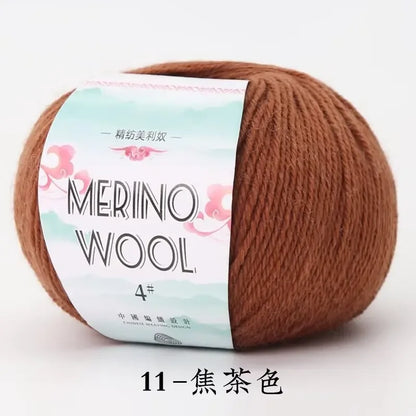 50g/roll Merino Wool Yarn - 130M