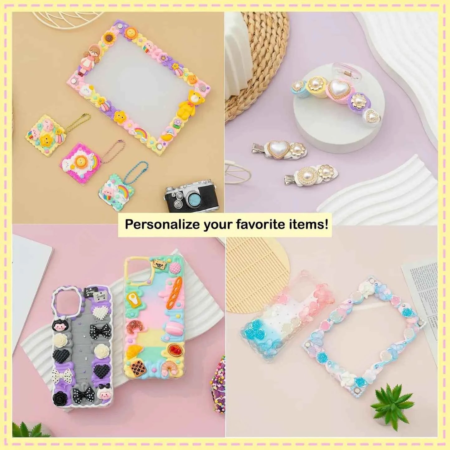 50g Crystal Clear Jelly Glue for DIY Crafts | Simulated Cream Glue | Phone Case Decoration, Party Favors, Art Supplies (Non-Toxi