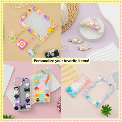 50g Crystal Clear Jelly Glue for DIY Crafts | Simulated Cream Glue | Phone Case Decoration, Party Favors, Art Supplies (Non-Toxi