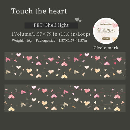 40mmx2m Decoration Adhesive Heart Tape