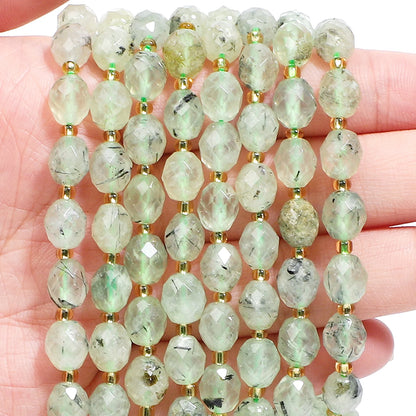 AAA Faceted Natural Colored, Quartz, Oval Shaped Beads