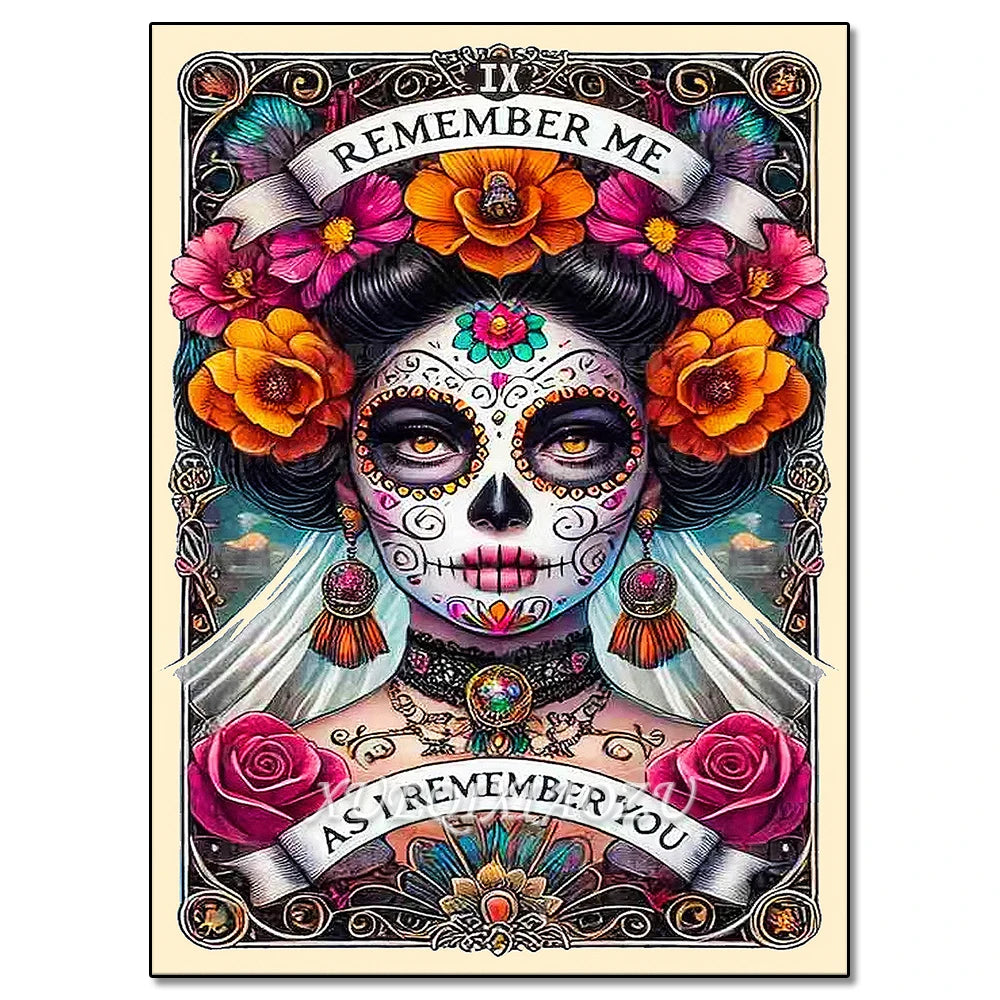 Diamond Art Painting Kit - Skeleton Ladies - Halloween Themes