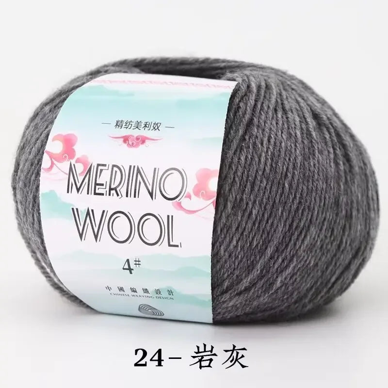 50g/roll Merino Wool Yarn - 130M