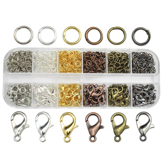 Open Jump Rings and Lobster Clasps Bracelet, Necklace and Earring Making Supplies