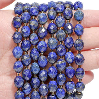 AAA Faceted Natural Colored, Quartz, Oval Shaped Beads
