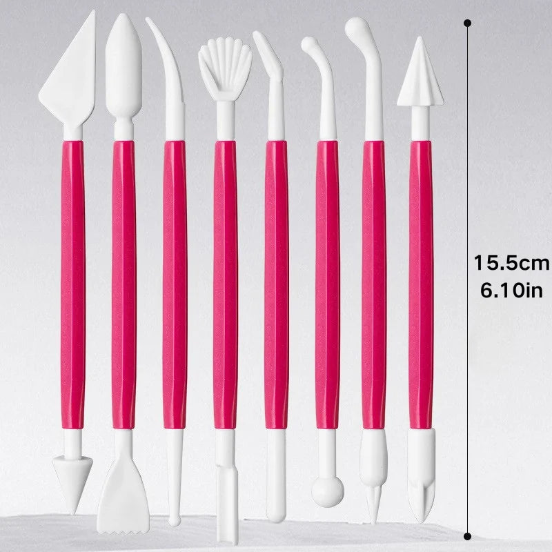 8-piece Set of Ultra-light Clay Tools