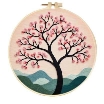 Trees and Flowers Wool Felting Kits