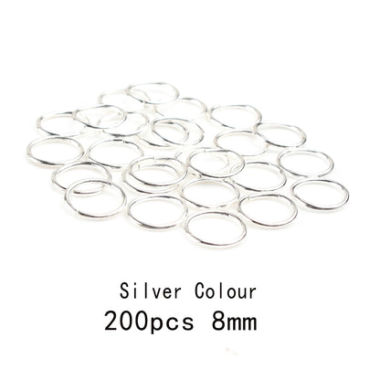 3-12mm Gold, Silver, or Bronze Jump Rings, Connectors Loops, Open Jump Rings