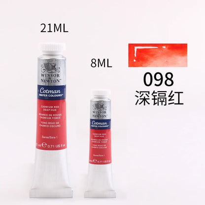 WINSOR＆NEWTON 8ml or 21ml Watercolor Paint Tubes